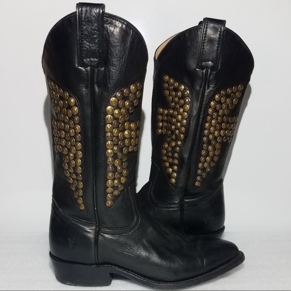 Frye Cowgirl Studded Boots